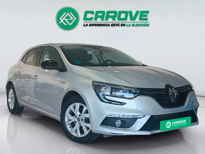 Vehículo de ocasión Renault Megane vista frontal lateral